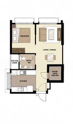Blk 421B Northshore Straitsview (Punggol), HDB 2 Rooms #599635561